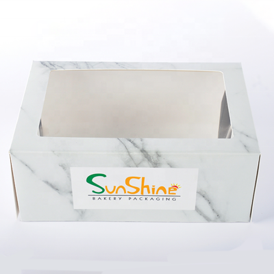 Popular Marble Printed Decorative Custom Cake Boxes In Bulk