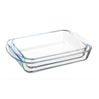 Contracted Oven Safe Rectangle Glass Baking Set Heat Resistant Glass Bakeware